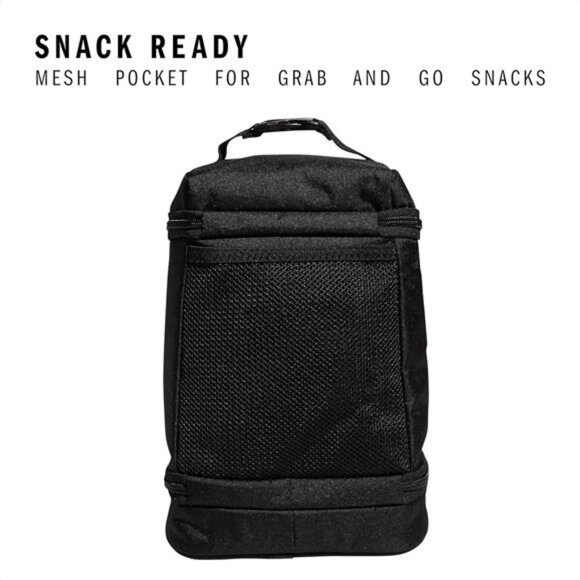 insulated lunch bag cooler tote with zipper pocket clip handle for work school - Picture 5 of 7